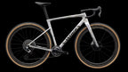 S-Works Crux 5 - SRAM RED XPLR (2027) — Silver Dust/Amethyst Frost/Nebula Metallic — side view