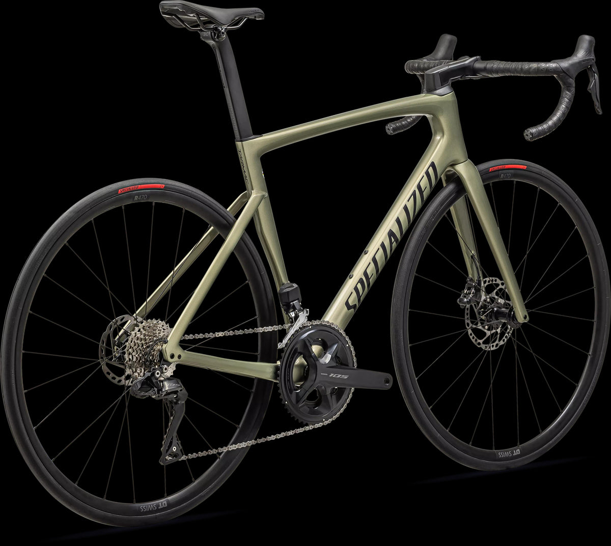 Tarmac SL7 Comp - Shimano 105 Di2 (2024) — Gloss Metallic Spruce / Metallic Midnight Shadow — detail 30