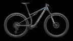 Epic 8 Pro - SRAM X0 AXS, RockShox Ultimate (2024) — Satin Carbon/Metallic Sapphire/Metallic White Silver — side view