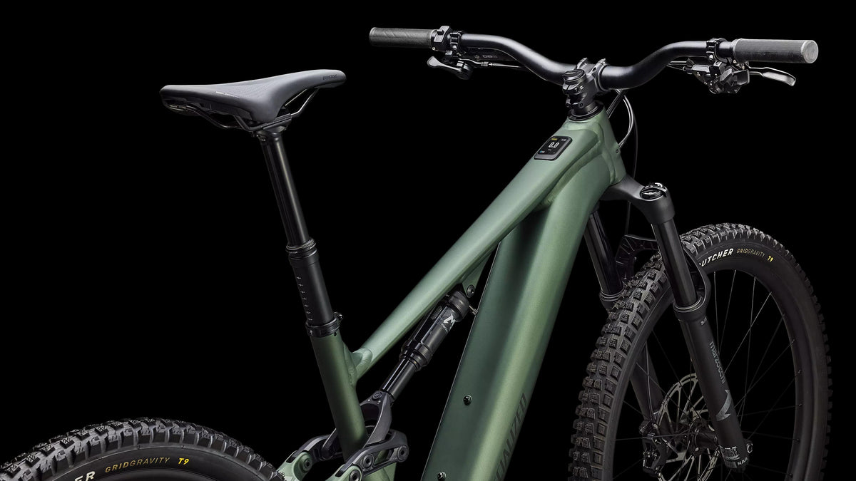 Turbo Levo 4 Alloy (2026) — Satin Cypress Metallic / Dark Moss Green — detail 40