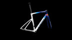 S-Works Tarmac SL9 Team Replica Frameset - Red Bull - BORA - hansgrohe (2027) — Gloss Metallic White Silver / Deep Blue — detail 80