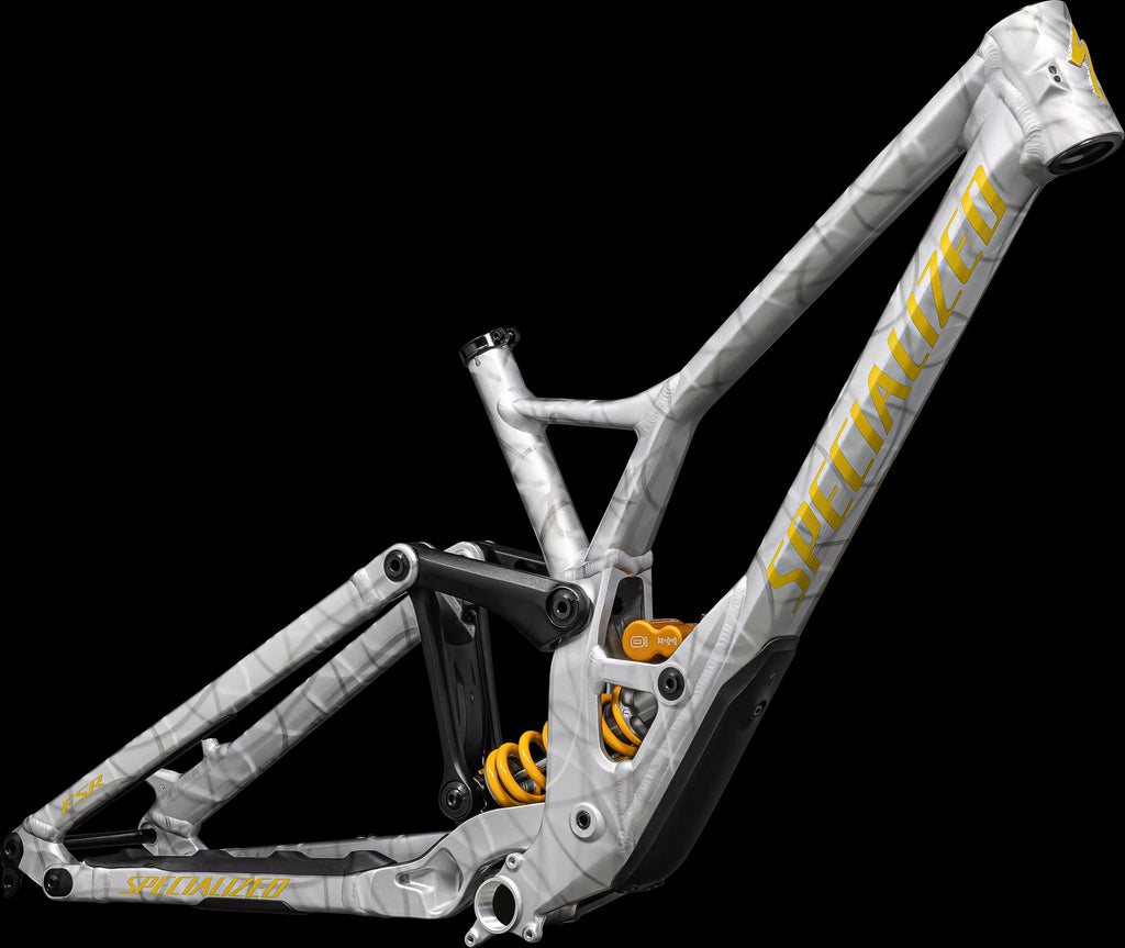 Demo Race Frameset (2024) — Gloss Silver Dust / Metallic Sulphur — detail 20