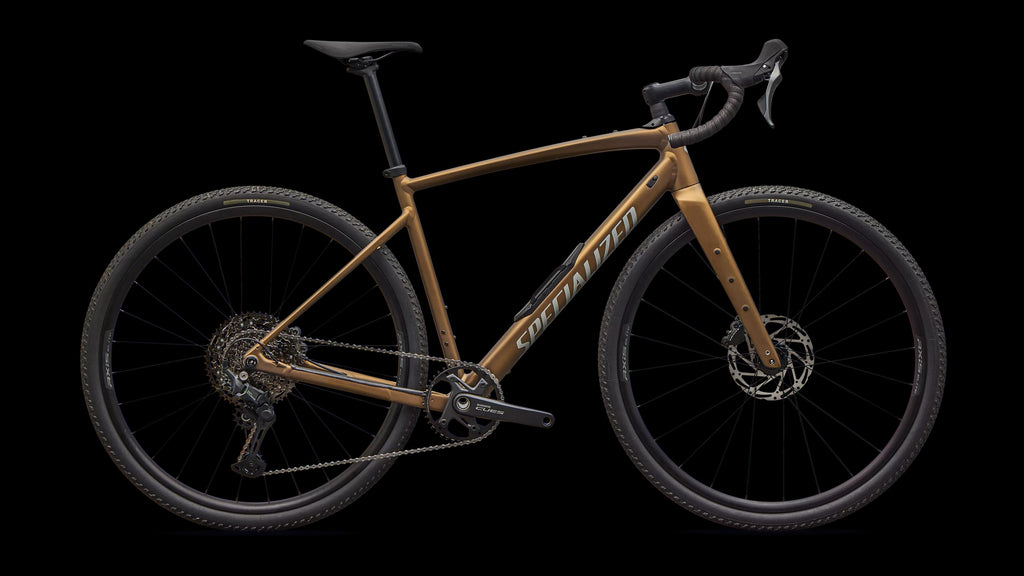 Diverge 4 Sport Alloy - Shimano CUES (2026) — Satin Burnt Gold Metallic / Shadow Silver — side view
