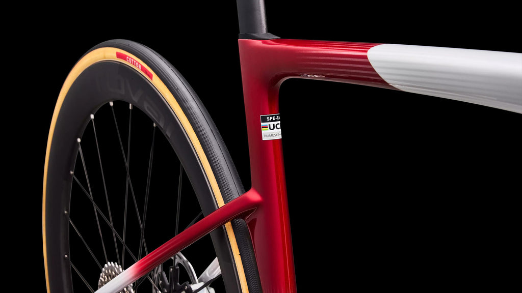 S-Works Tarmac SL9 - SRAM RED AXS (2027) — Gloss White Silver Metallic / Gloss Ruby Metallic / Obsidian Metallic — detail 120