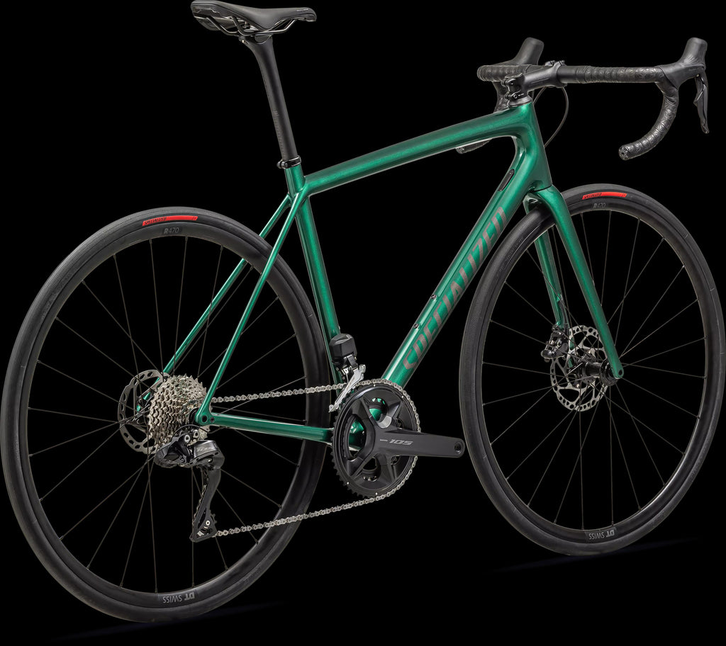 Aethos Comp - Shimano 105 Di2 (2024) — Gloss Metallic Pine Green Smoke — detail 30