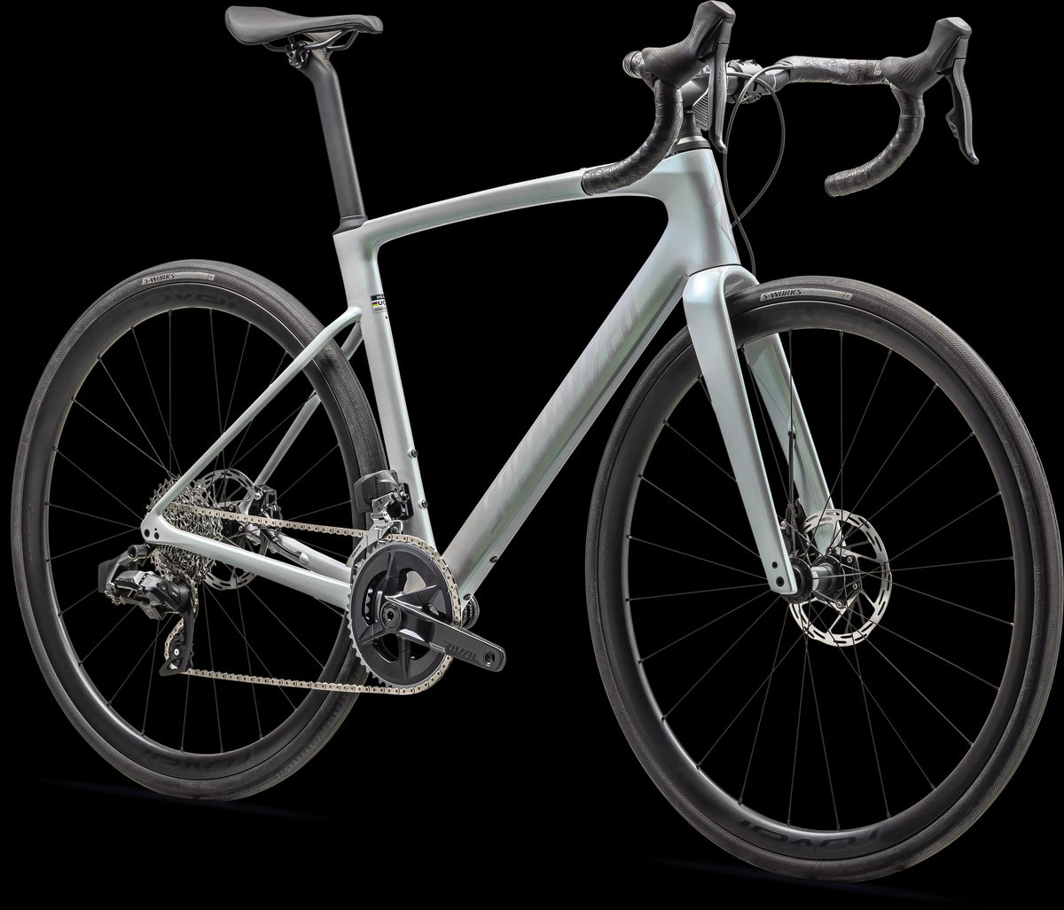 Roubaix SL8 Expert - SRAM Rival eTAP AXS (2024) — Gloss Dove Grey/Chameleon Lapis — detail 20