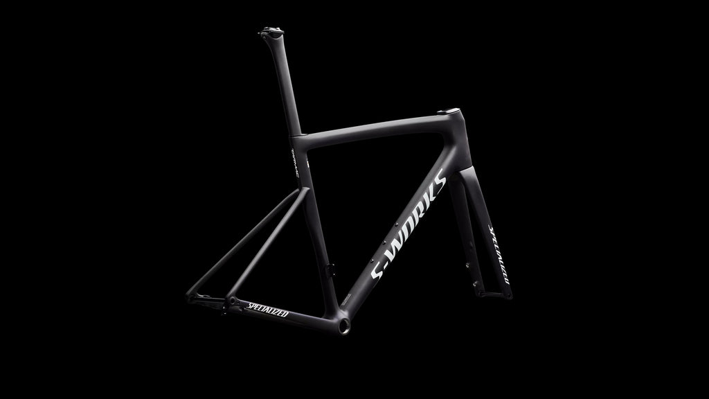 S-Works Tarmac SL8 Frameset - FACT 12r Carbon (2026) — Satin Carbon / Cyan To Blue Viavi Pearl Front Edge Fade / Metallic White Silver — detail 60