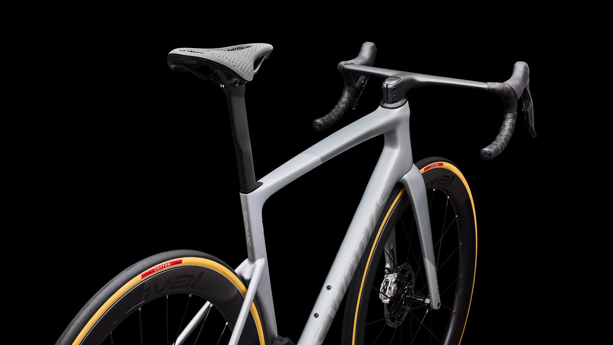 S-Works Tarmac SL9 - SRAM RED AXS (2027) — Satin Silver Dust / Gloss Chrome — detail 100