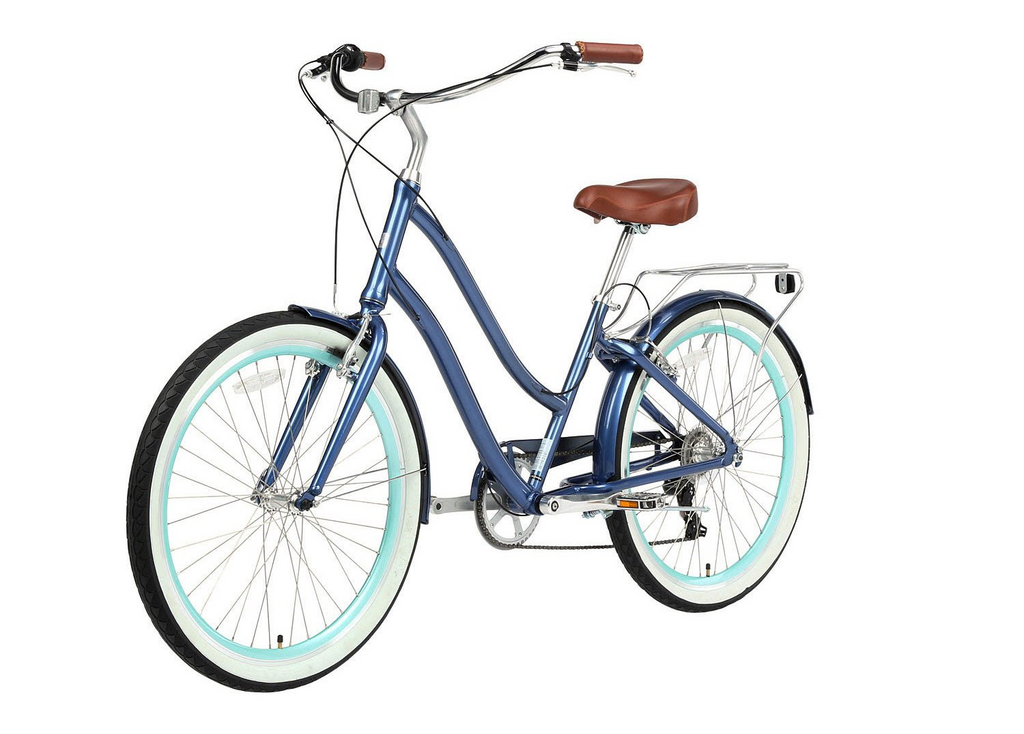 sixthreezero EVRYjourney Women's 24" 7 Speed Step-Through Touring Hybrid Bicycle — product view 48