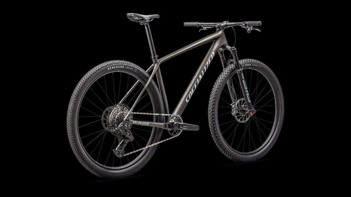 Epic Hardtail Comp - SRAM S-1000 AXS, RockShox SID SL (2025) — Satin Gunmetal / Metallic White Silver — detail 30