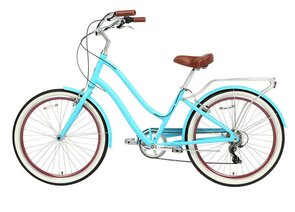 sixthreezero EVRYjourney Women's 24" 7 Speed Step-Through Touring Hybrid Bicycle — product view 90