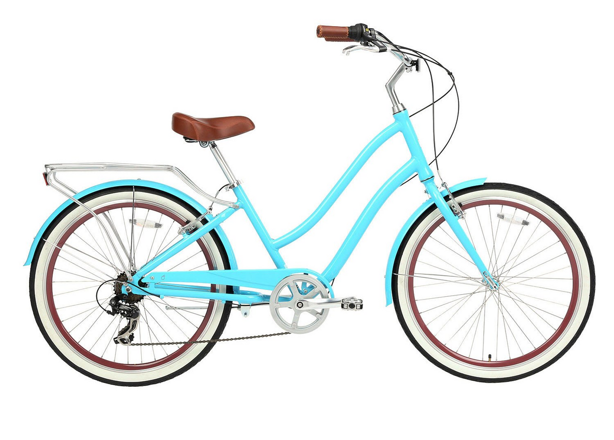 sixthreezero EVRYjourney Women's 24" 7 Speed Step-Through Touring Hybrid Bicycle — product view 72