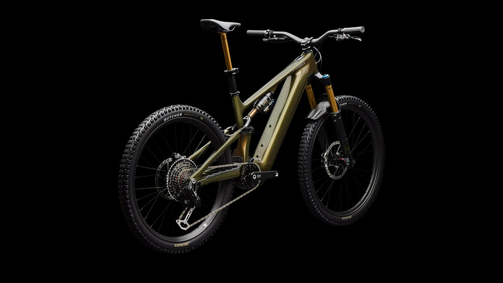 S-Works Turbo Levo 4 (2026) — Gloss Laurel Green / Burnt Gold / Chrome — detail 120