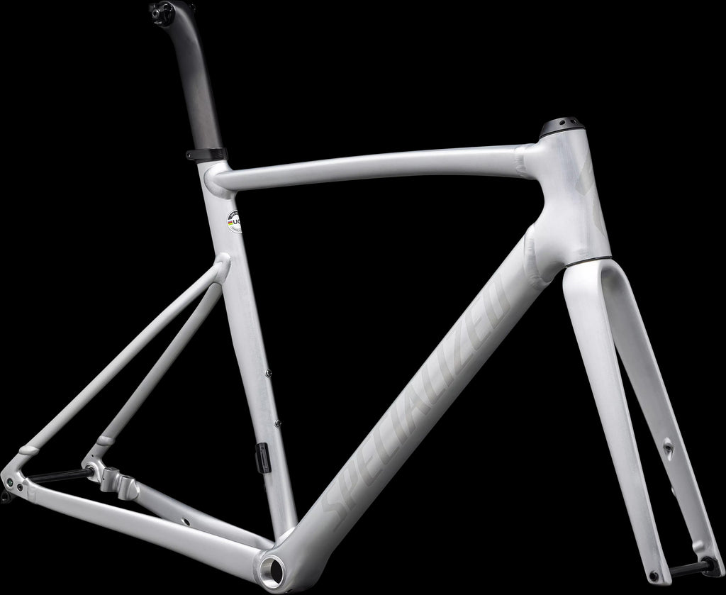 Allez Sprint Frameset - D'Aluisio Smartweld Alloy (2024) — Satin Fog Tint Brush / Black Pearl — detail 20
