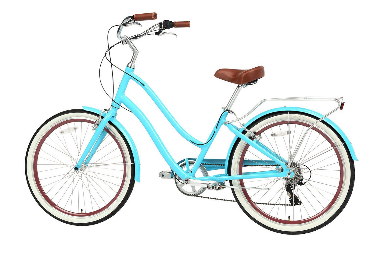 sixthreezero EVRYjourney Women's 24" 7 Speed Step-Through Touring Hybrid Bicycle — product view 91