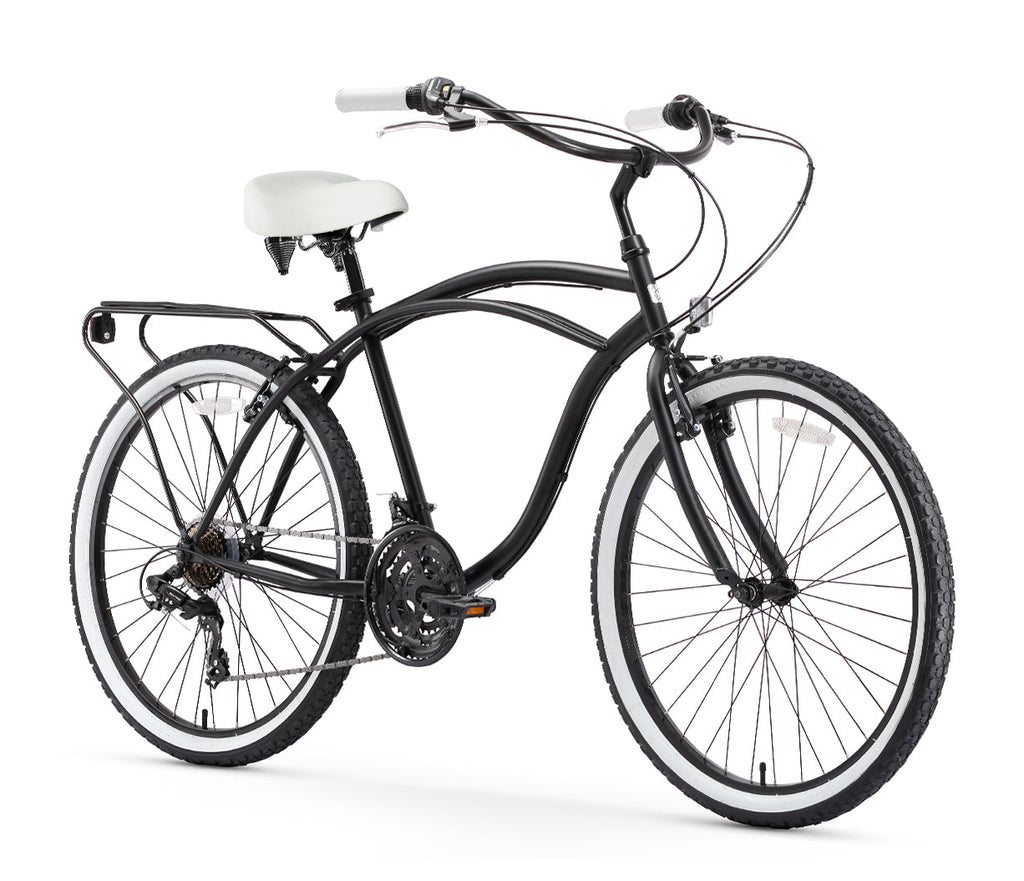 sixthreezero Around the Block Men's 26" 21 Speed Cruiser Bicycle — product view 5