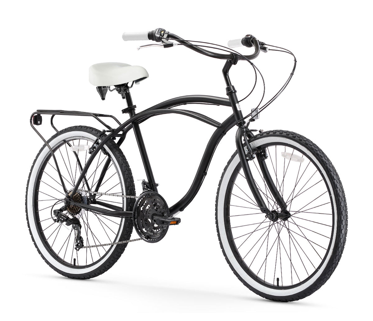 sixthreezero Around the Block Men's 26" 21 Speed Cruiser Bicycle — product view 5
