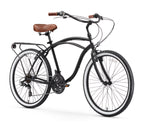 sixthreezero Around the Block Men's 26" 21 Speed Cruiser Bicycle — product view 7