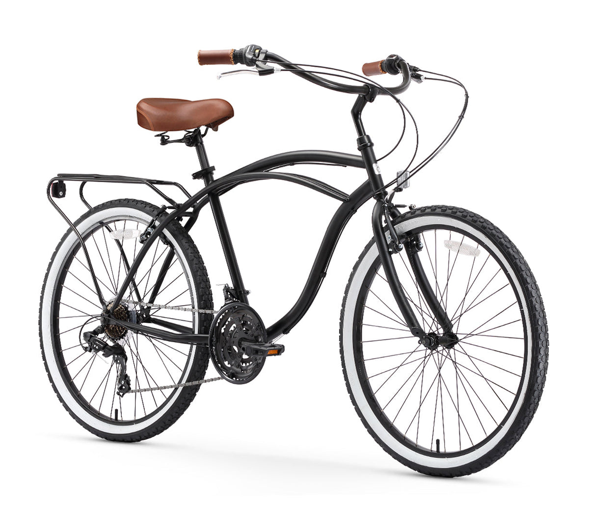 sixthreezero Around the Block Men's 26" 21 Speed Cruiser Bicycle — product view 7