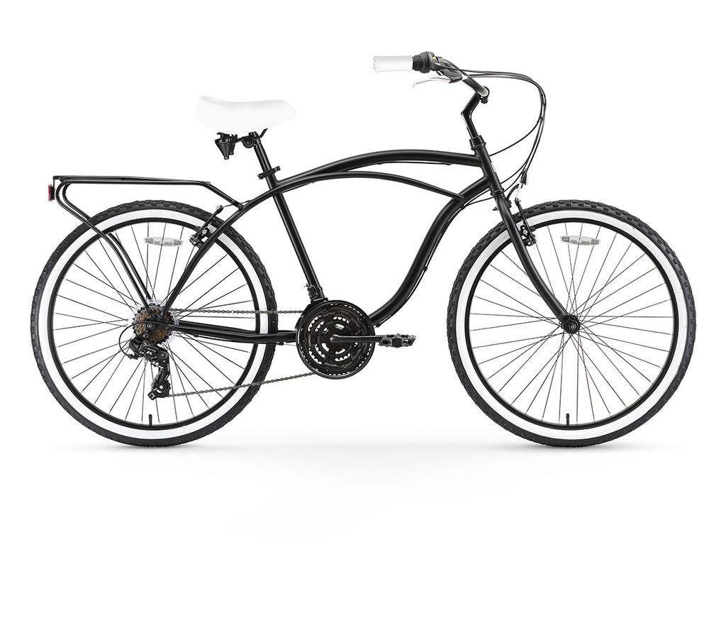 sixthreezero Around the Block Men's 26" 21 Speed Cruiser Bicycle — product view 6