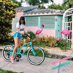 sixthreezero Around the Block Women's 24" 21 Speed Beach Cruiser Bicycle with Rear Rack — product view 13