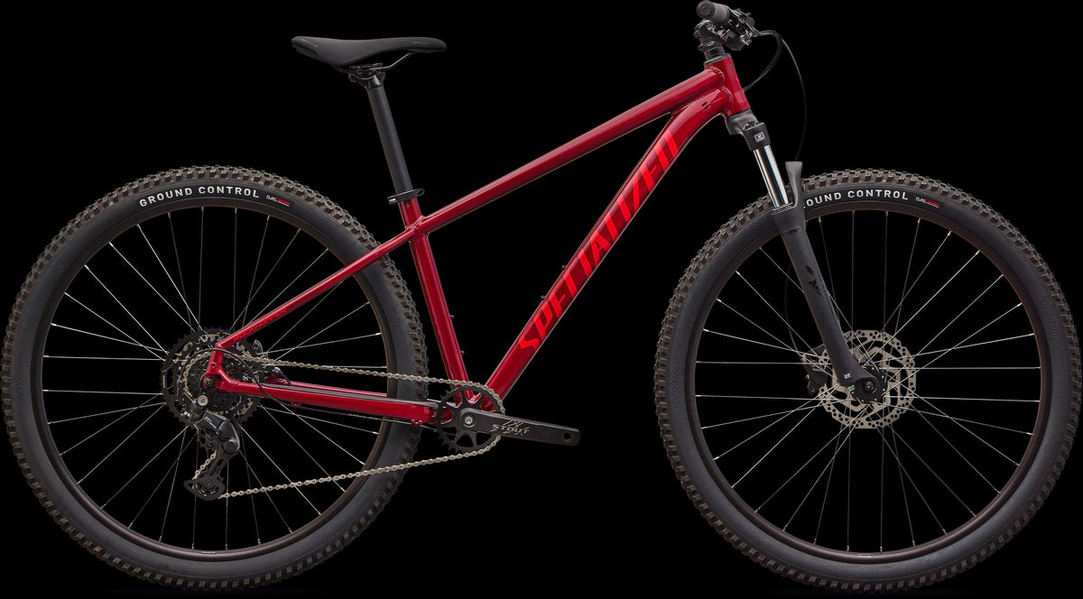 Rockhopper Sport (2026) — Gloss Maroon / Deep Orange — side view