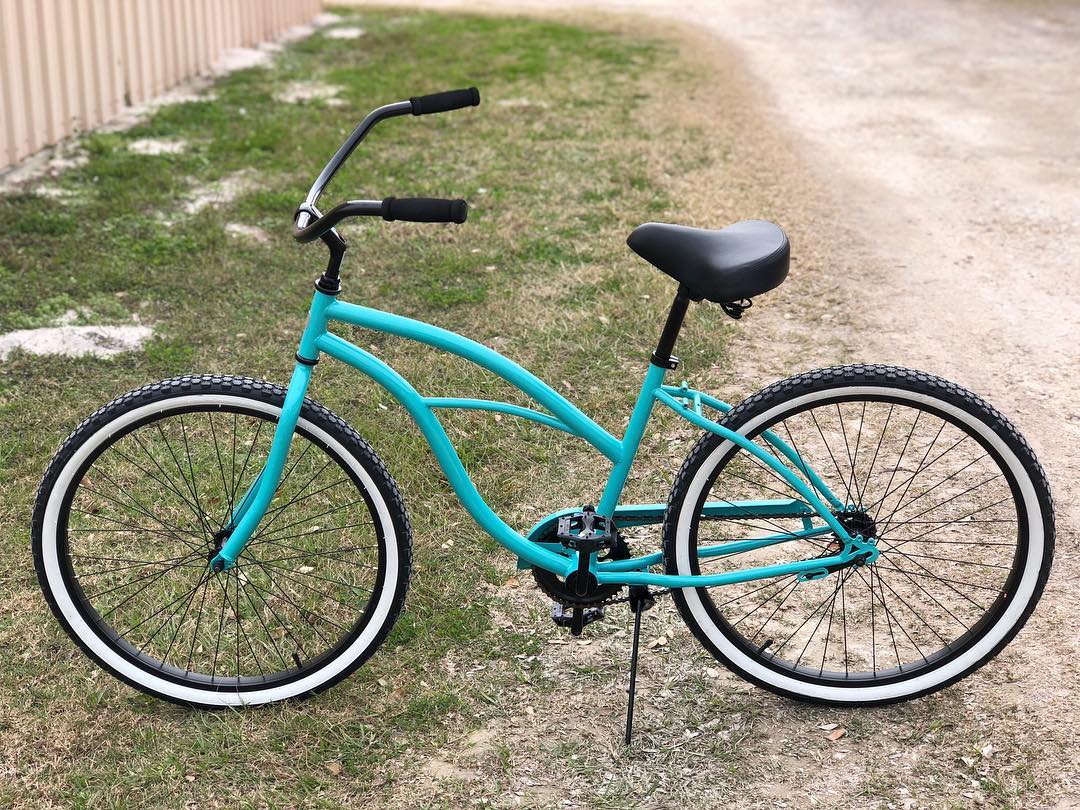 sixthreezero Around the Block Women's 24" 21 Speed Beach Cruiser Bicycle with Rear Rack — product view 15