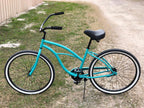 sixthreezero Around the Block Women's 24" Seven Speed Beach Cruiser Bicycle with Rear Rack — product view 37