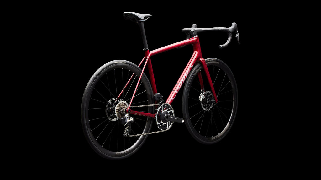 S-Works Aethos 2 - SRAM RED AXS (2026) — Sandstone Metallic Base / Red Tint — detail 90