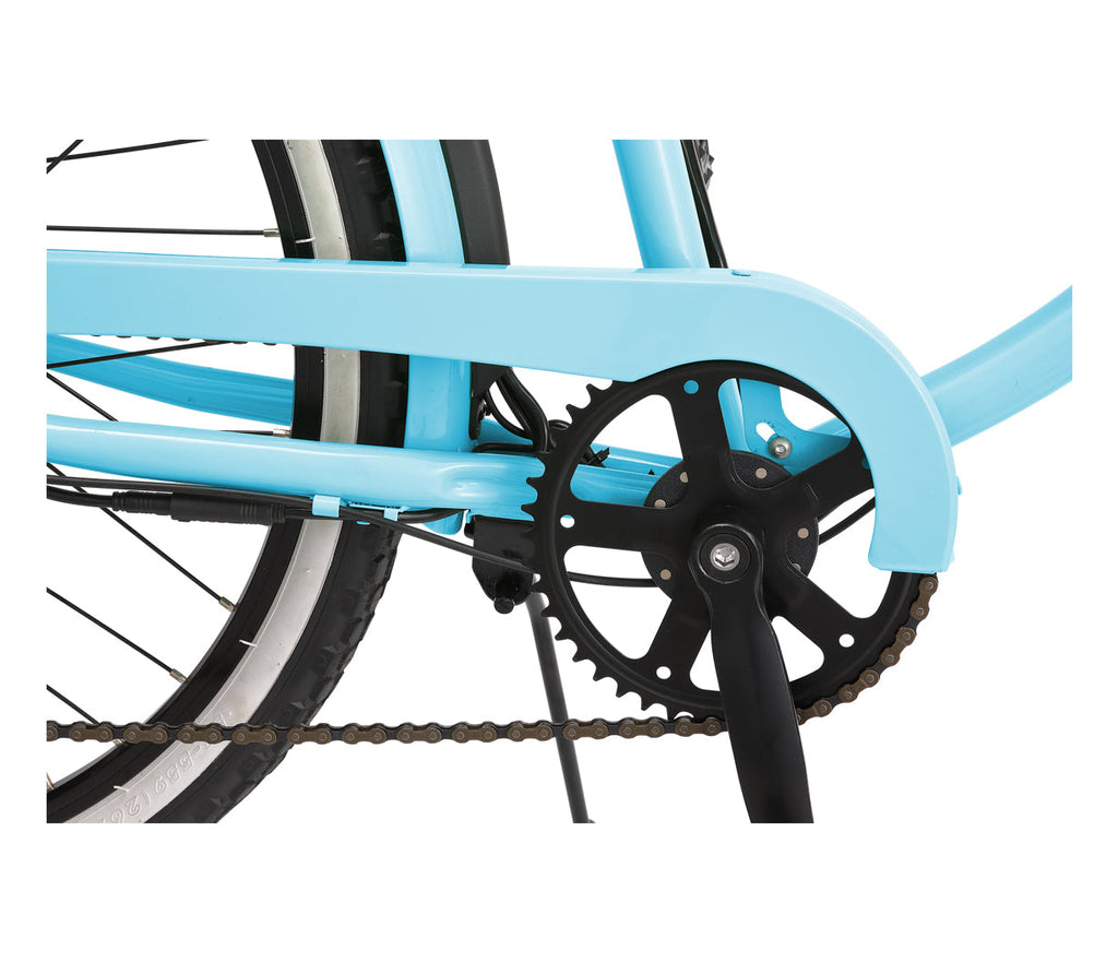 sixthreezero Around the Block Women's 26" 500W 7 Speed Electric Beach Cruiser Bicycle — product view 28
