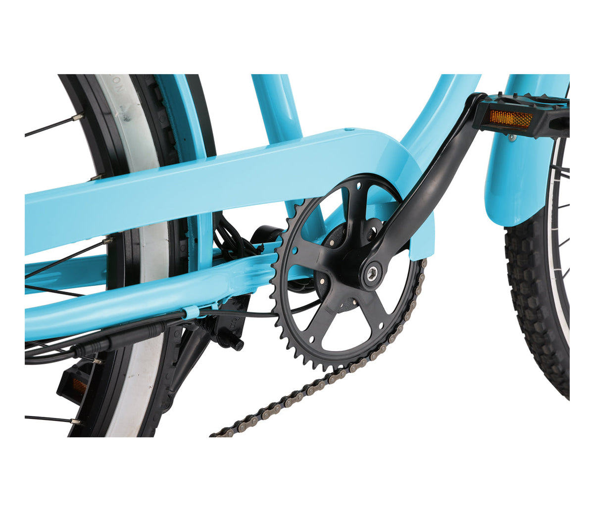 sixthreezero Around the Block Women's 26" 500W 7 Speed Electric Beach Cruiser Bicycle — product view 25