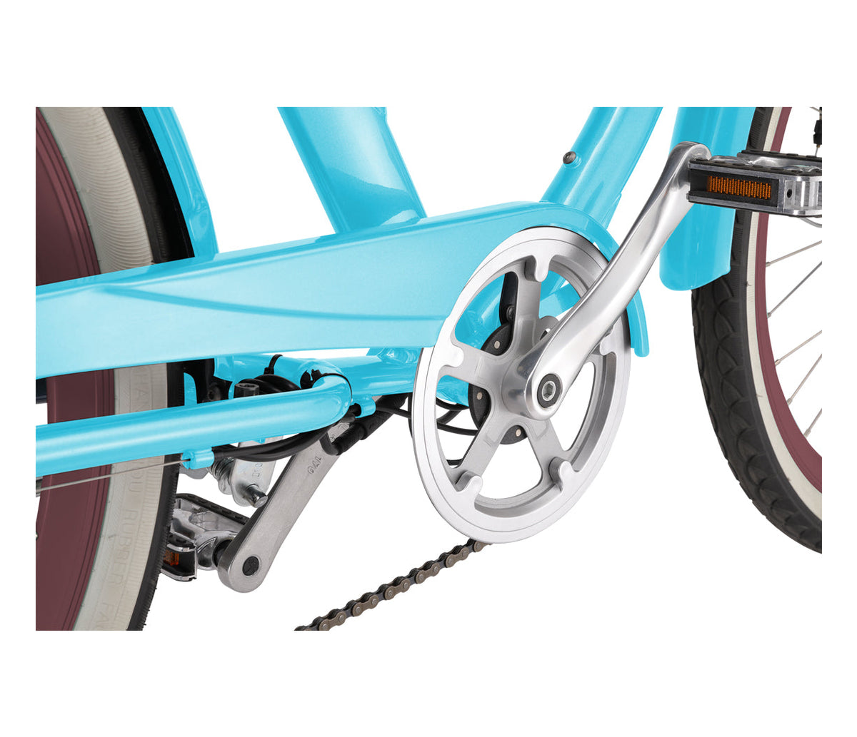 sixthreezero EVRYjourney Women's 26" 500W 7 Speed Electric Hybrid Bicycle — product view 34