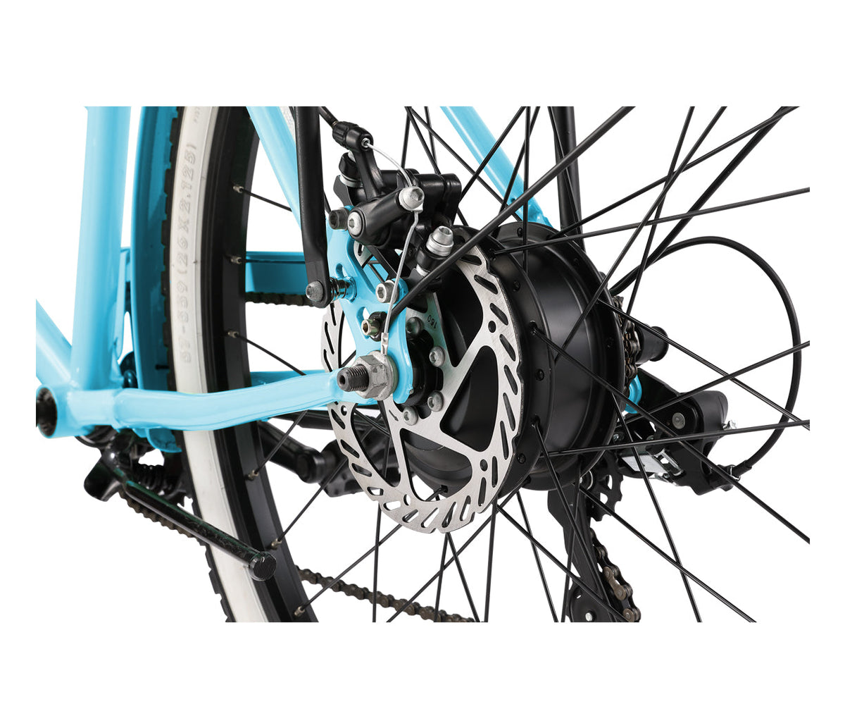 sixthreezero Around the Block Women's 26" 500W 7 Speed Electric Beach Cruiser Bicycle — product view 24