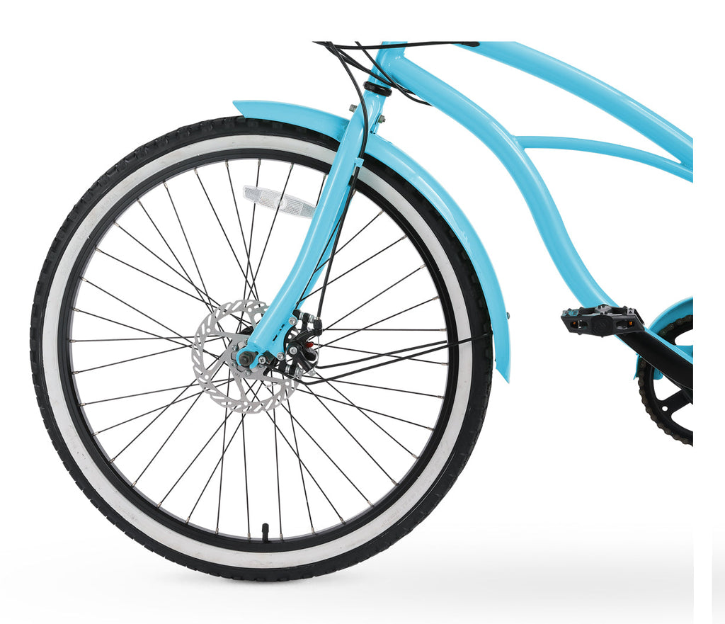 sixthreezero Around the Block Women's 26" 500W 7 Speed Electric Beach Cruiser Bicycle — product view 23