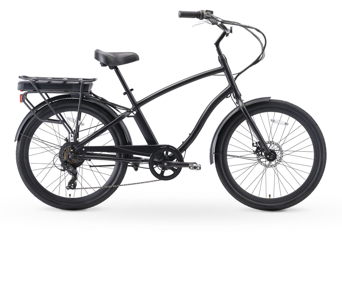 sixthreezero EVRYjourney Men's 26" 500W 7 Speed Electric Hybrid Bicycle — product view 3