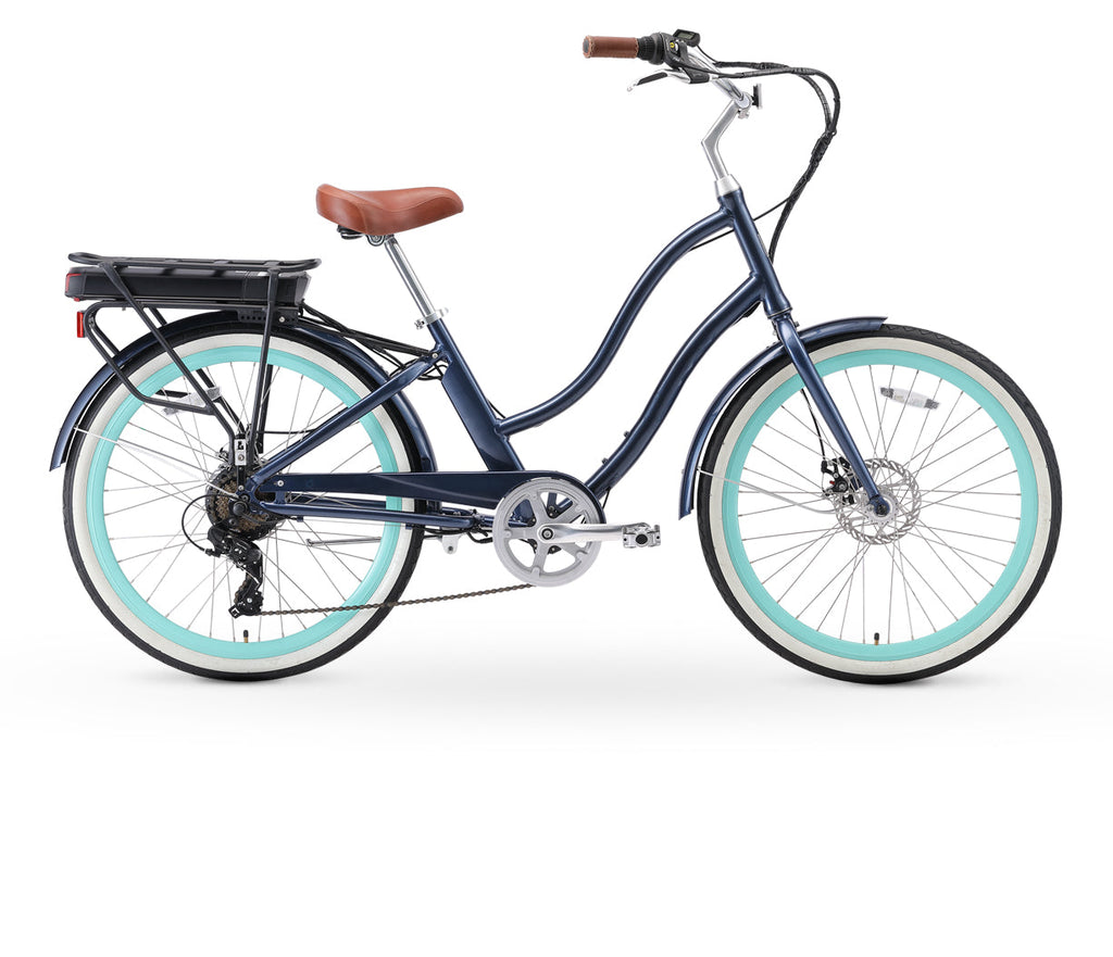 sixthreezero EVRYjourney Women's 26" 500W 7 Speed Electric Hybrid Bicycle — product view 27