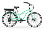 sixthreezero Around the Block Women's 26" 500W 7 Speed Electric Beach Cruiser Bicycle — product view 1