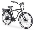sixthreezero Around the Block Men's 26" 500W 7 Speed Electric Beach Cruiser Bicycle — product view 2
