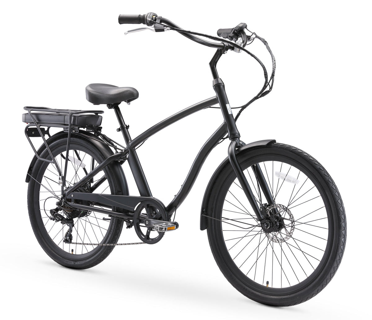 sixthreezero EVRYjourney Men's 26" 500W 7 Speed Electric Hybrid Bicycle — product view 4