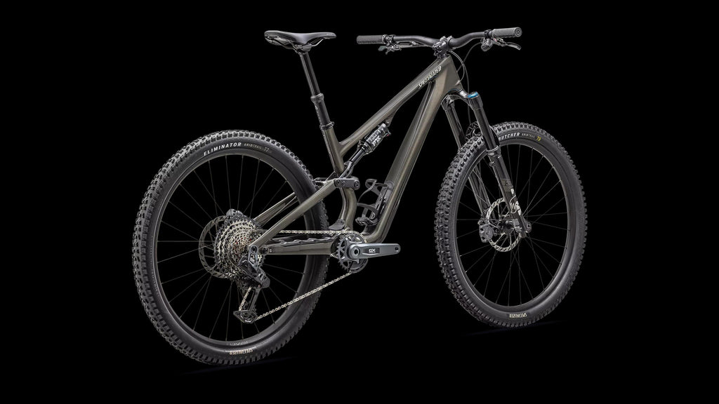 Stumpjumper 15 Expert - SRAM GX AXS, FOX Performance Elite (2025) — Gloss Gunmetal / White Mountains — detail 30