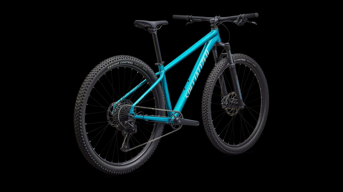 Rockhopper Comp (2027) — Gloss Teal Tint Aluminum / Agave Grey — detail 30