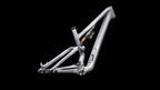S-Works Stumpjumper 15 EVO Frameset - FOX FLOAT X GENIE Factory (2026) — Satin Shadow Silver / Ashen Grey / Gloss Black Liquid Metal — detail 60