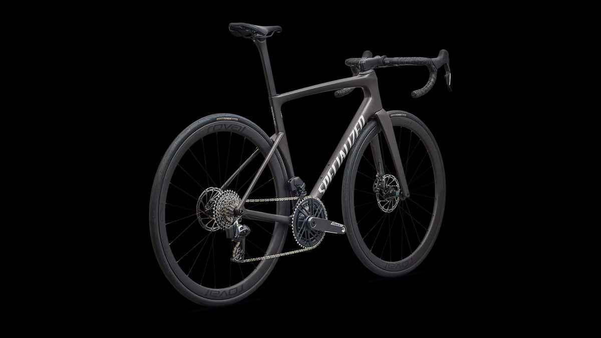 Tarmac SL9 Expert - SRAM Force AXS (2027) — Satin Warm Smoke Metallic / Silver Dust — detail 30