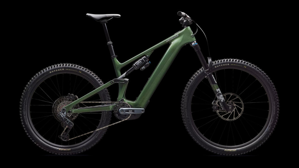 Turbo Levo 4 Expert (2026) — Gloss Cypress Metallic / Silver Dust — side view
