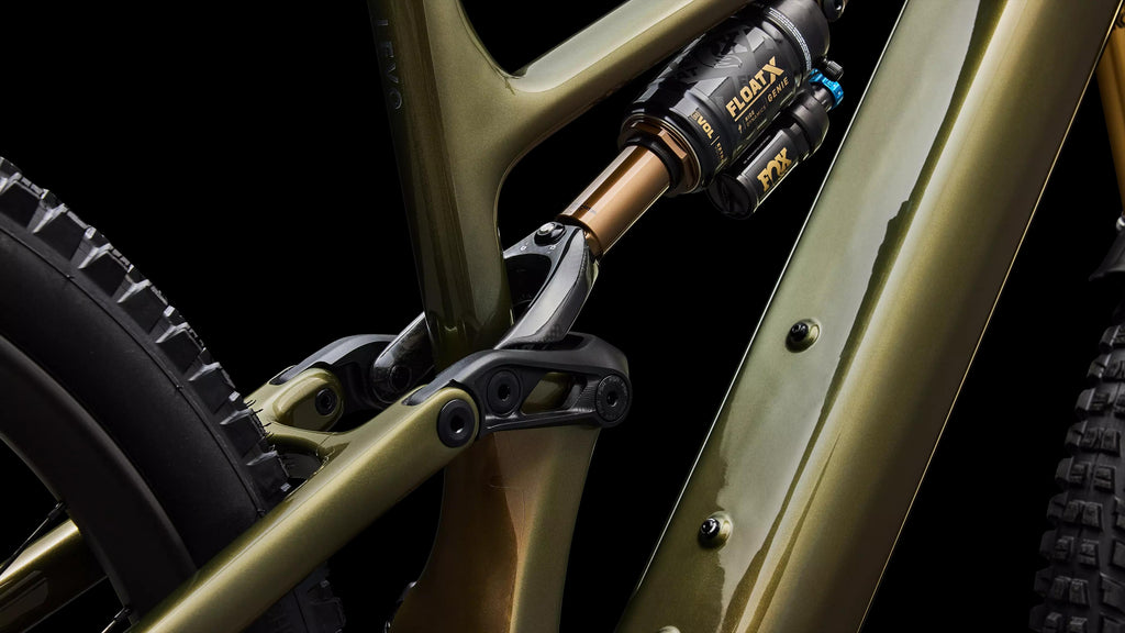 S-Works Turbo Levo 4 (2026) — Gloss Laurel Green / Burnt Gold / Chrome — detail 170