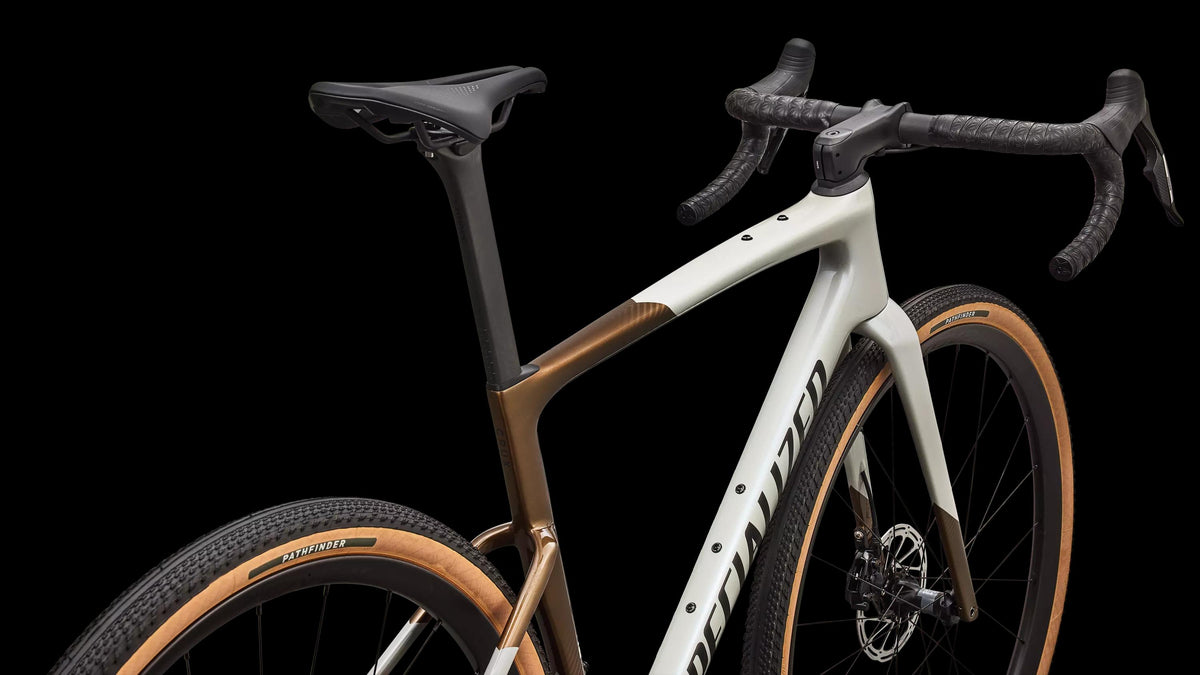 Crux 5 Expert - SRAM Force XPLR (2027) — Burnt Gold/Dolomite Metallic/Obsidian Metallic — detail 40