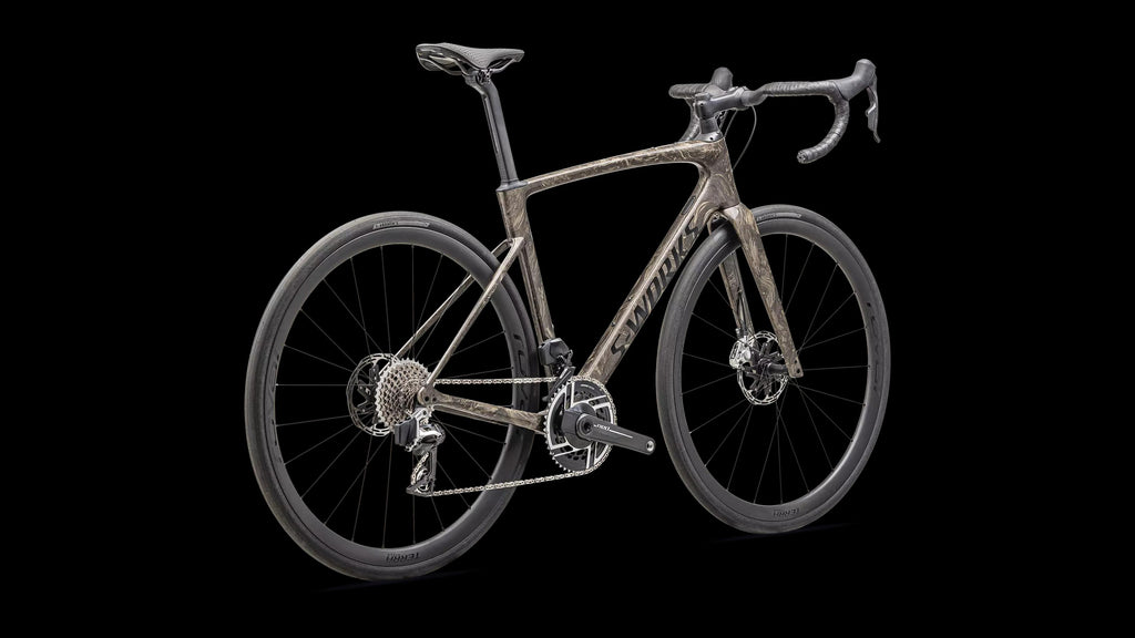 S-Works Roubaix SL8 – SRAM RED AXS (2025) — Gloss Taupe / Gunmetal Strata / Charcoal — detail 30