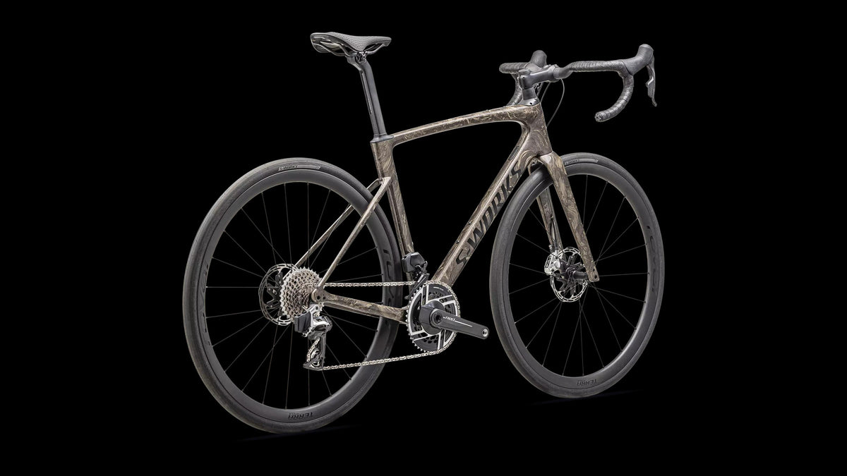 S-Works Roubaix SL8 – SRAM RED AXS (2025) — Gloss Taupe / Gunmetal Strata / Charcoal — detail 30