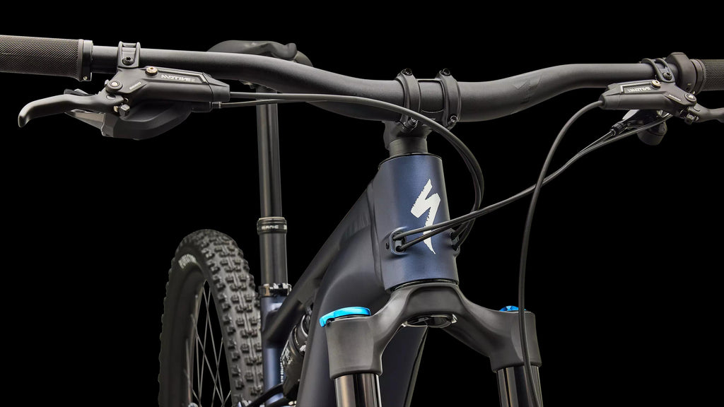 Turbo Levo R Comp Alloy (2027) — Satin Metallic Deep Marine / Shadow Silver — detail 50