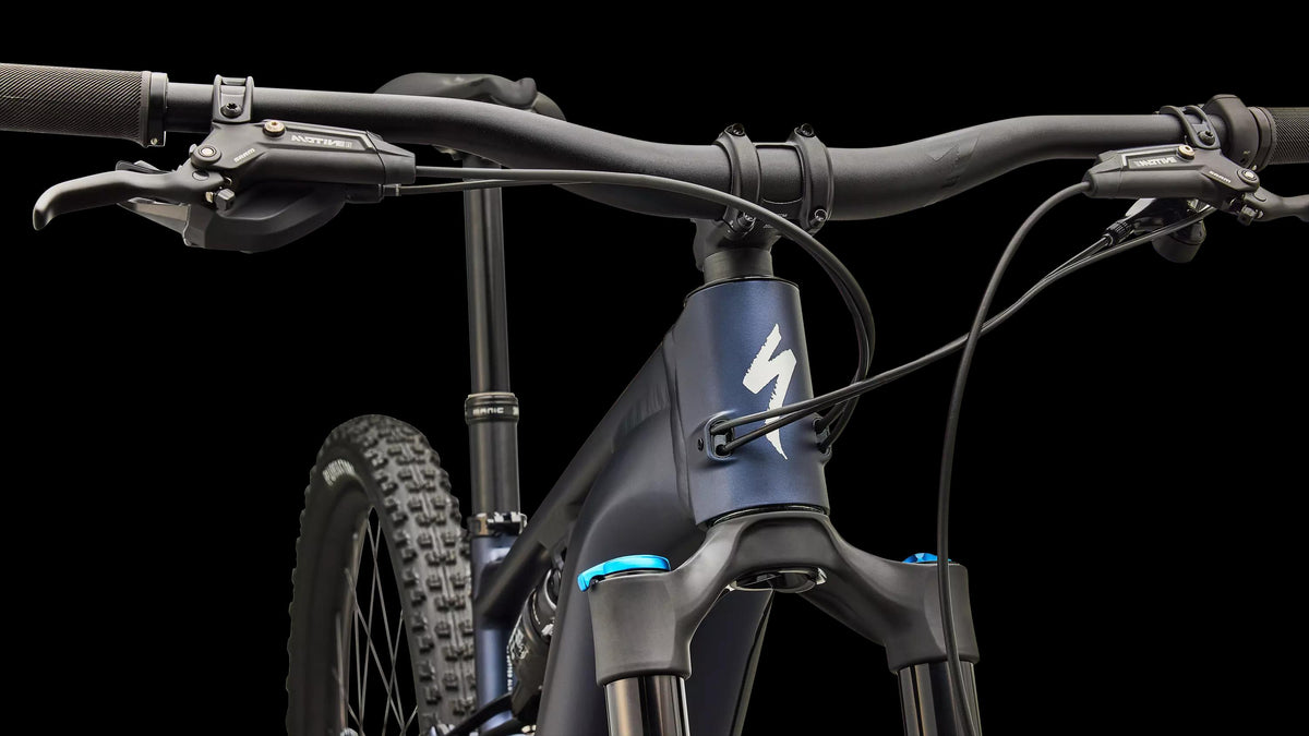 Turbo Levo R Comp Alloy (2027) — Satin Metallic Deep Marine / Shadow Silver — detail 50